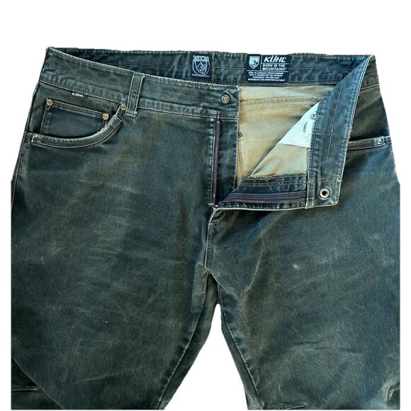 Kuhl Rydr Pants Mens 38x30 Black Stretch Cotton Rugged Outdoor Hiking Workwear - Picture 4 of 15